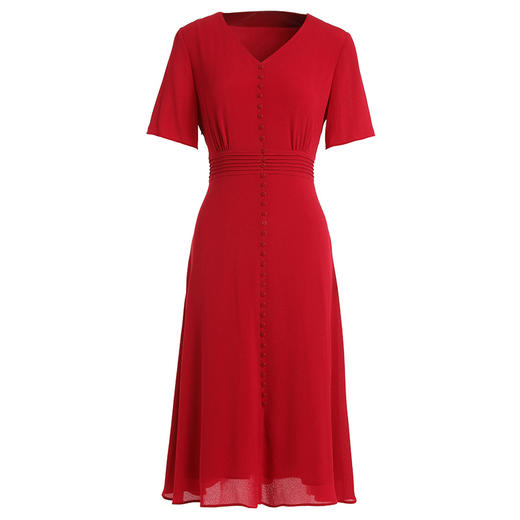 乔万尼真丝连衣裙夏季新款高端桑蚕丝长裙EI2E789 商品图1