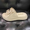 lfgj jeans BM004 厚底拖鞋夏季新款增高懒人外穿脚胖脚宽一字拖松糕防滑凉拖鞋 商品缩略图1