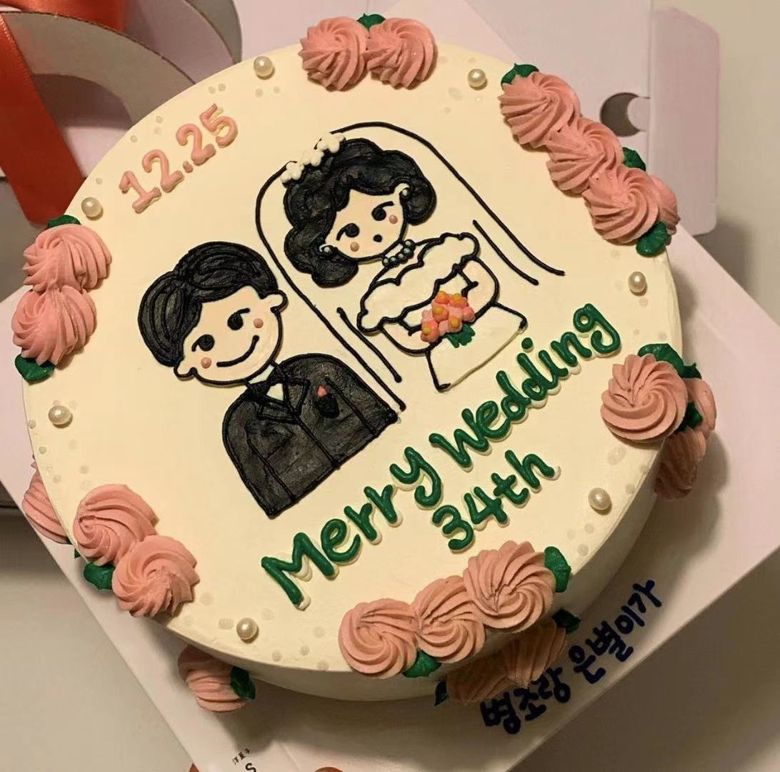 INS复古 纪念日 · 奶油蛋糕