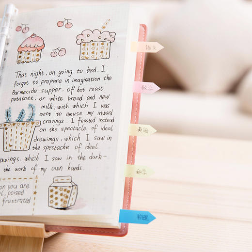 得力9064指示标签12*43mm(混)(袋) 商品图1