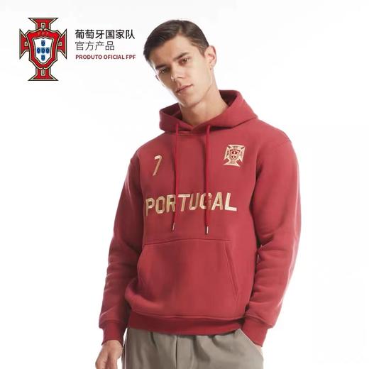 葡萄牙国家队官方商品 | 新款C罗印号球衣卫衣足球迷连帽衫绒外套 商品图4