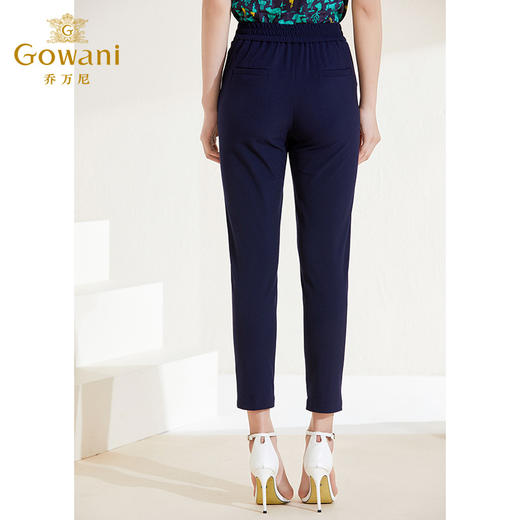 乔万尼新款休闲裤显瘦百搭舒适薄款九分裤EI2F852 商品图3