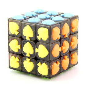 永骏三阶黑桃魔方YJ9632