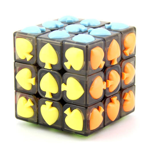 永骏三阶黑桃魔方YJ9632 商品图0