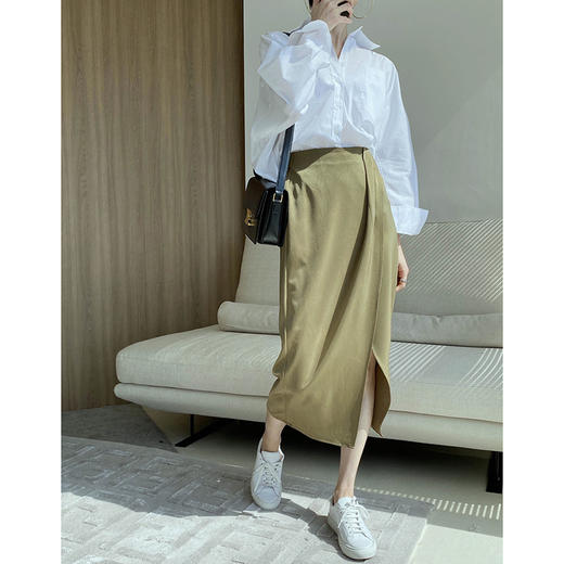 裁缝学苑AG156 气质绸缎面高腰半身裙纸样女装裙子服装半裙打版图 商品图1