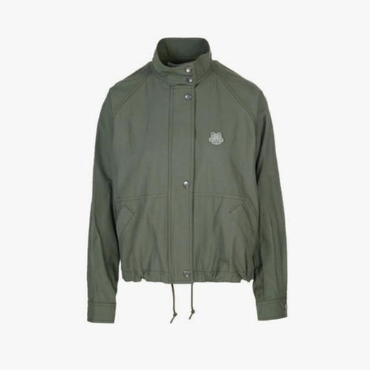 【一】KENZO 高田贤三 女士小虎头外套 军绿色 FB52 BL121 5AI 51 商品图0