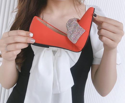 westory女鞋2021夏季新款羊皮一脚蹬豆豆鞋W21CE71391 商品图3