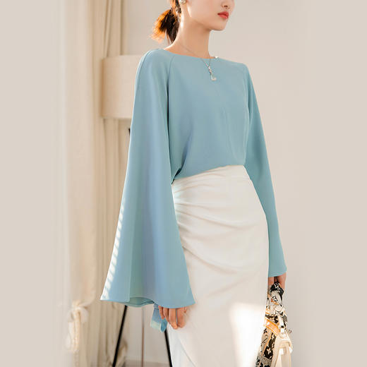 裁缝学苑AG159 小众气质衬衣喇叭袖衬衫纸样女装夏天上衣服装打版 商品图1