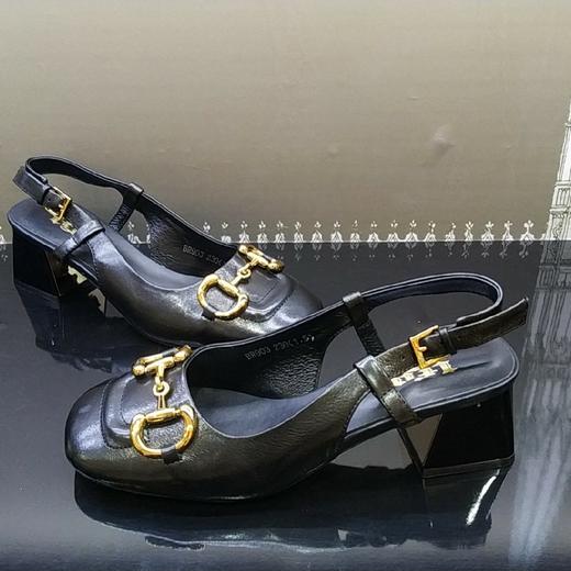 lfgj jeans BR903 夏季中性复古粗跟凉鞋 商品图11