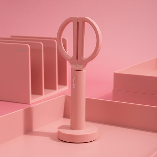 纽赛NS051站立剪刀(浅红) 商品图2