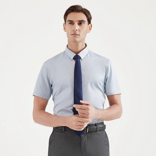 【特价】柒牌男装短袖衬衫夏季男士商务职场办公打底衫纯色透气半袖	120A70020 商品图2