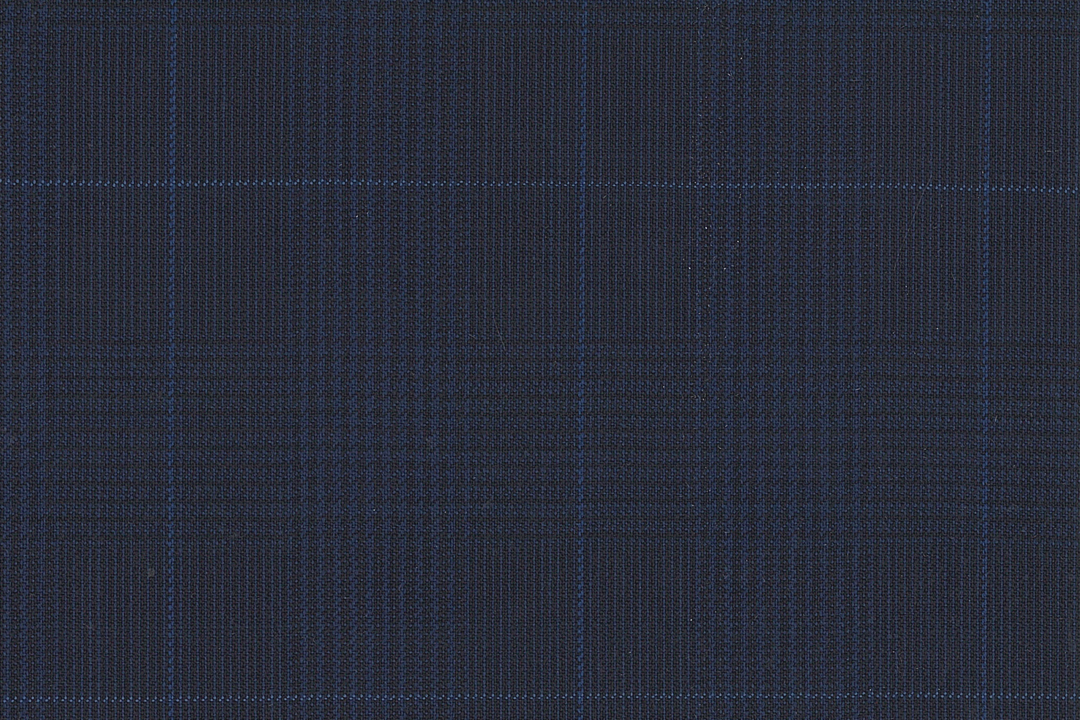 WT82193-904 全毛高支花呢 【深蓝 格子 平纹 W100】(WT101)