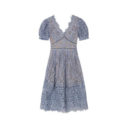 巴洛克风格丨轻奢重工礼服 水溶蕾丝 连衣裙#SS2126 商品图4