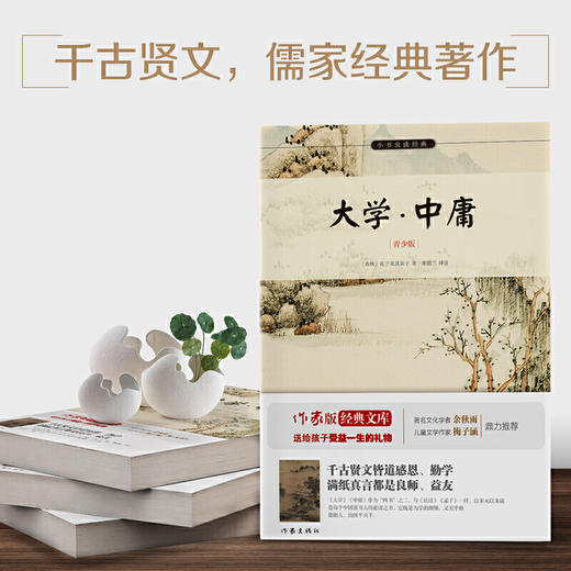 大学中庸 白话译文 生僻字注音+注释+注解 中小学生无障碍阅读 余秋雨寄语 梅子涵作序推荐 商品图0