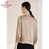 【三醋酸】乔万尼春季新款衬衫三醋酸缎面高端香槟色气质上衣EI1C929 商品缩略图3