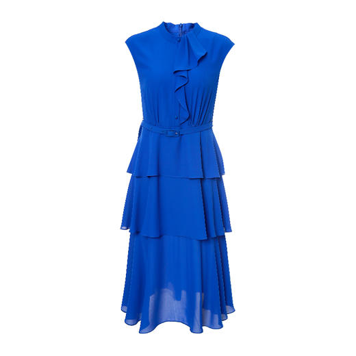 EITIE爱特爱夏季新款洋气时尚气质领结包肩袖收腰蛋糕连衣裙6207969 商品图4