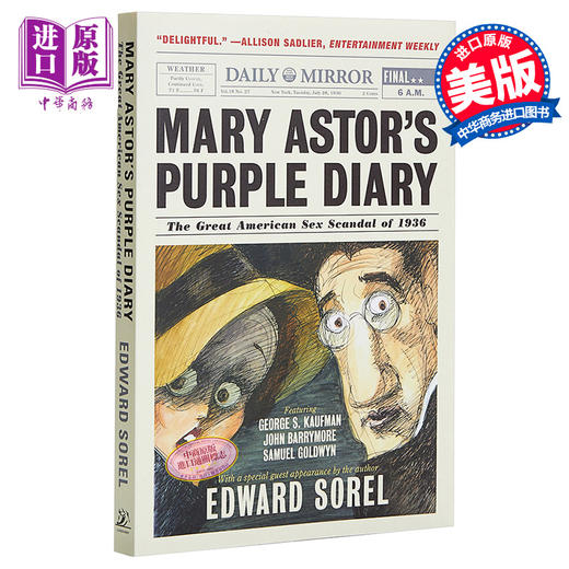 【中商原版】玛丽 阿斯特的紫色日记 Mary Astor s Purple Diary The Great American Sex Scandal of 1936 英文原版 Edward So 商品图0