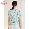 乔万尼夏季新款真丝衬衫V领设计短款衬衣EI2C809 商品缩略图3