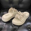lfgj jeans BM004 厚底拖鞋夏季新款增高懒人外穿脚胖脚宽一字拖松糕防滑凉拖鞋 商品缩略图2