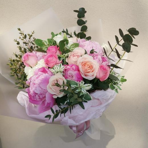 【520】粉色玫瑰芍药花束 商品图0
