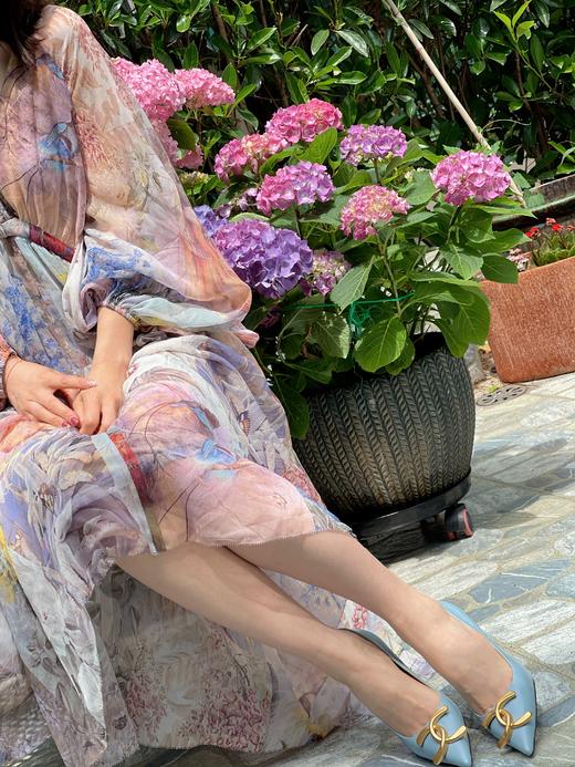 westory女鞋2021夏季新款尖头高跟细跟单鞋W21CE71401 商品图2