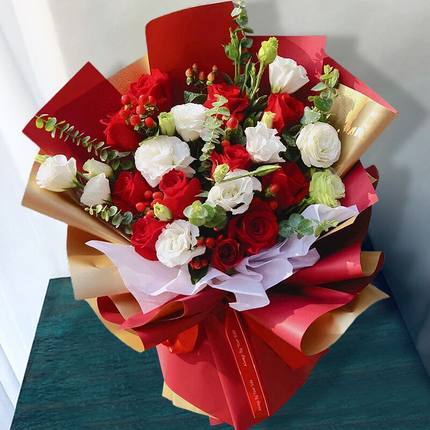 【此情不渝】52枝混搭玫瑰  生活因你充满花香 商品图1