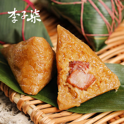 李子柒龙舟飘香粽嘉兴粽子端午礼盒装豆沙甜粽蛋黄肉粽700g/盒 商品图4