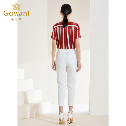 乔万尼新款垂坠感显瘦哈伦裤舒适百搭休闲裤EI2F835 商品图3