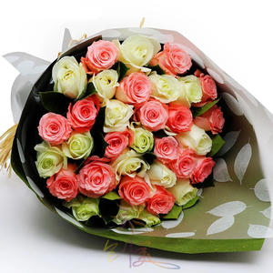 【此情不渝】52枝混搭玫瑰  生活因你充满花香 商品图4
