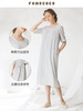 famecoco范可儿短袖夏季连衣裙女绣花刺绣气质长裙F213FA023 商品缩略图2