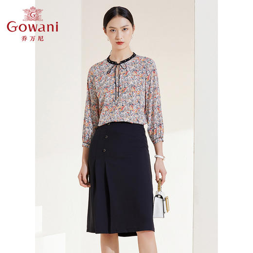 乔万尼A字半身裙显瘦成熟新款气质半裙EI2D730 商品图1