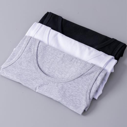 男士背心纯棉净色运动吸汗皮马棉舒适透气汗衫马甲打底（单件装）3588/3500/2565 商品图10