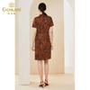 【云中飞鹤】【香云纱】乔万尼新款重磅真丝复古图腾高端连衣裙EI2E720 商品缩略图3