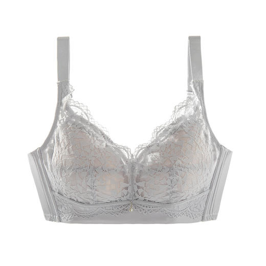 雅黛丽内衣薄款透气显胸小缩胸防下垂胸罩蕾丝无钢圈大码文胸 商品图4