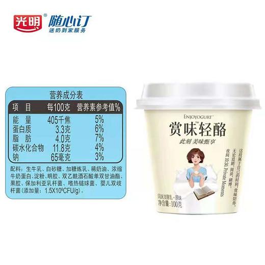 致尚轻酪风味发酵乳（原味)100g 商品图1