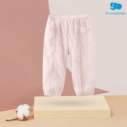 丽婴房-童衣类（夏）E1长裤\吊带裤浅粉 商品图0