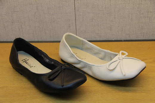 豪行春季新款20101372软底小皮鞋女鞋乐福鞋一脚蹬平跟单鞋豆豆鞋 商品图3