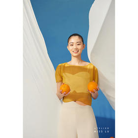 【绵沙冰】夏日防晒薄纱阳光暖黄遮肉小上衣/00193A
