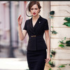 时尚女装黑色条纹西装半裙套装套裙职业装正装CS0349 商品缩略图1