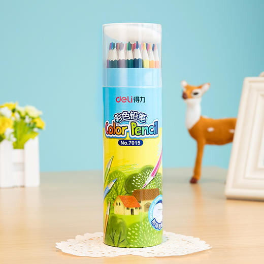 得力优酷7015彩色铅笔(混)(36支/桶) 商品图2