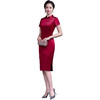 上海旗袍厂LHS-2048结婚宴礼服妈妈春装连衣裙大码旗袍 商品缩略图4