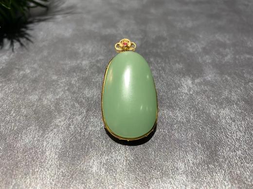 【御珠宫坊】金镶碧玉吊坠 商品图3
