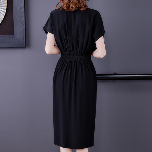 AHM-ymd3982夏季新款气质修身v领显瘦雪纺连衣裙 商品图2