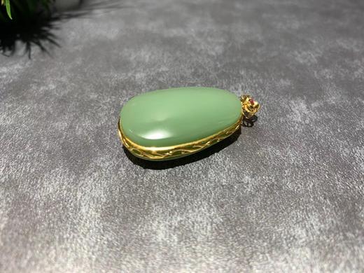 【御珠宫坊】金镶碧玉吊坠 商品图2