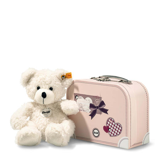 【已下架】Steiff泰迪熊 德国米色熊带手提箱毛绒玩具 [福利品] 商品图2