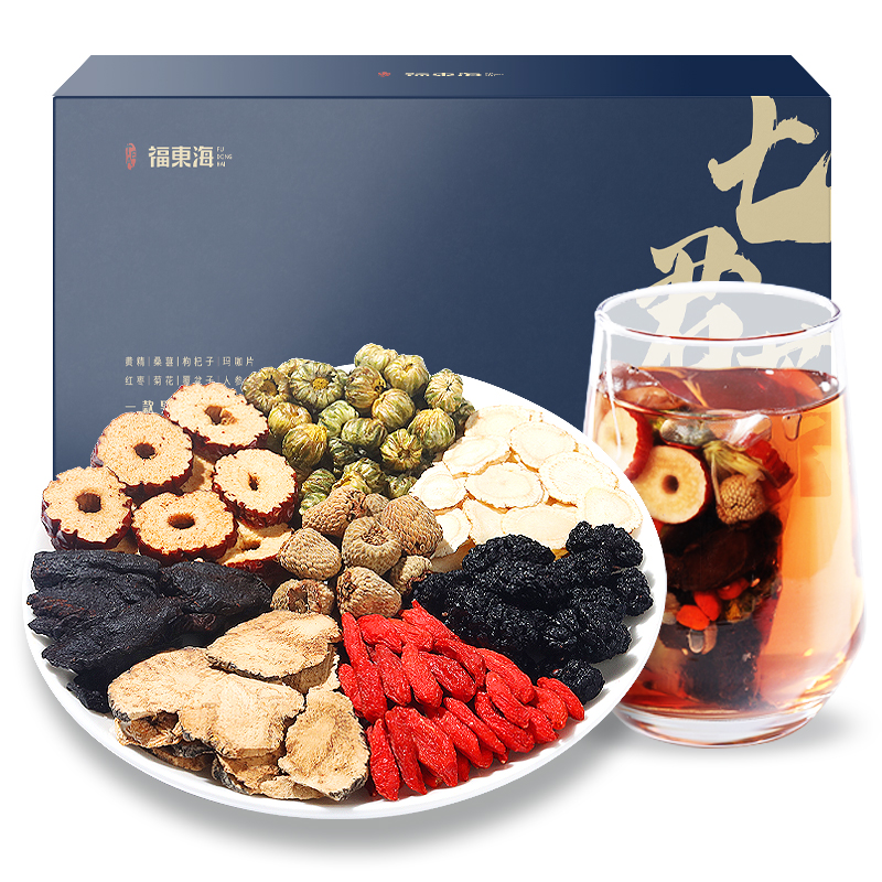 福东海 升级版人参七君茶216克 五宝茶七种硬料 秘鲁玛咖卡黄精男性养生茶滋补品