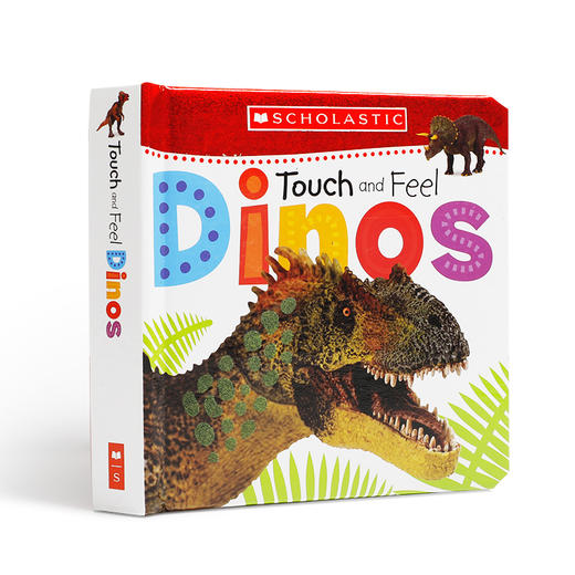 进口英文原版童书触摸和感受系列恐龙Touch and Feel Dinos (Scholastic Early Learners)低幼启蒙认知纸板书触摸书3-5岁宝宝阅读 商品图4