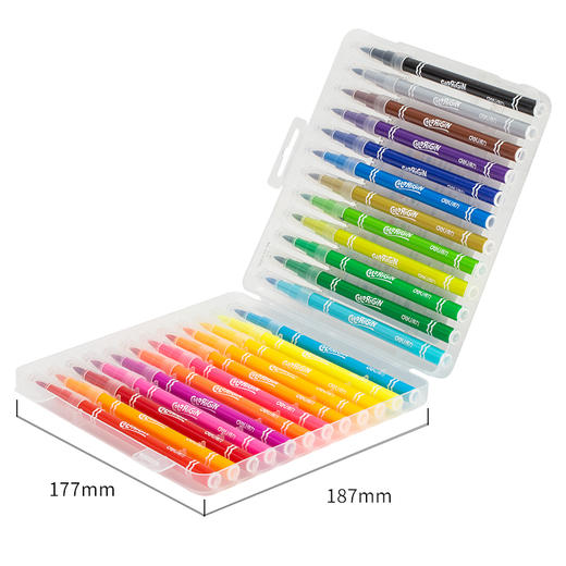 得力70681-24色软笔头水彩笔(白)(24色) 商品图2