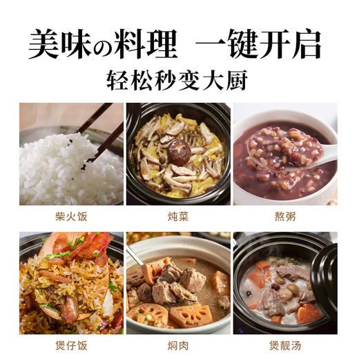 日本sezze西哲伊贺烧电饭锅煲土陶瓷内胆智能家用多功能定时预约 商品图2