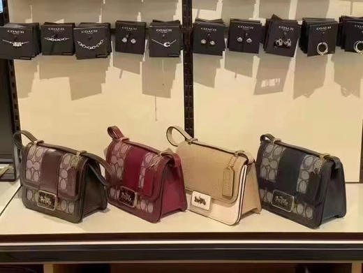 1780元包邮🉐️🉐️coach专柜alie18 藏蓝色拼 LOGO复古感溢出屏幕 国内专柜¥4950！ 商品图0